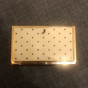 kate spade “J” card holder